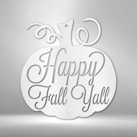 Fall Pumpkin Steel Sign Laser Cut Powder Coated Home & Office Metal Wall Decor M